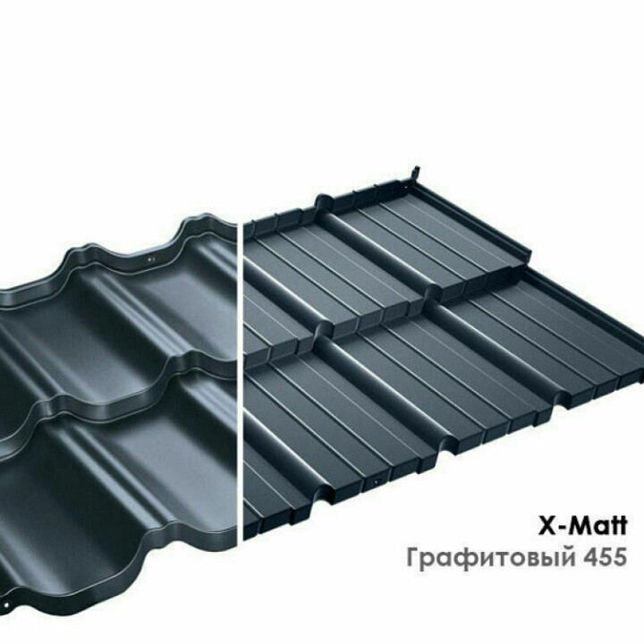 Модульна черепиця Venecja Венеція X-matt 0.5 мм Колір No 384-коричневий - Зображення 3