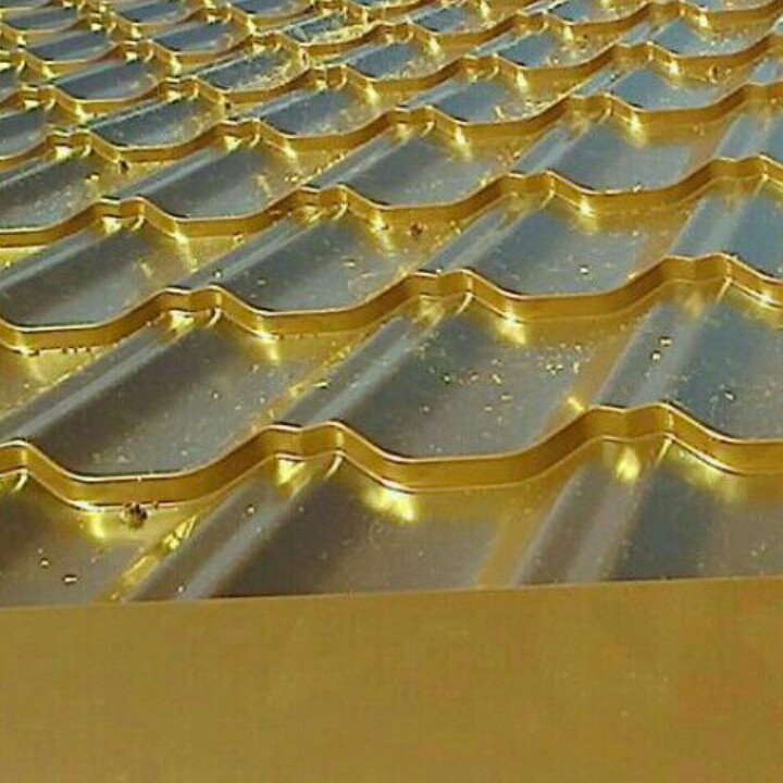 Металочерепиця Марсель 3005, фарбоване вино, завтовшки 0,45 мм РЕМА Китайський метал. - Зображення 2