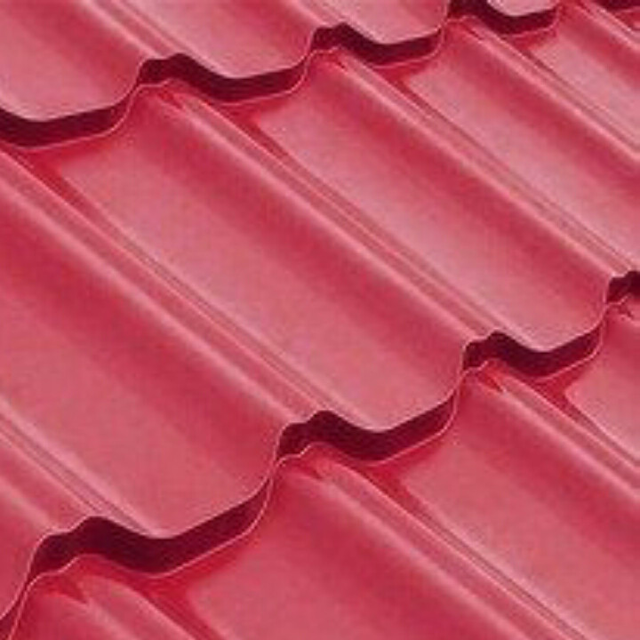 Металочерепиця Марсель 3005, фарбоване вино, завтовшки 0,45 мм РЕМА Китайський метал.