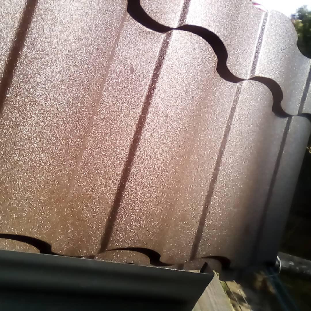 Металочерепиця "Тревізо" 0,45 мм matt 8017 Італія (Arvedi) - Зображення 2