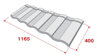 Композитна черепиця Metrotile — Роман MetroRoman green - Зображення 6