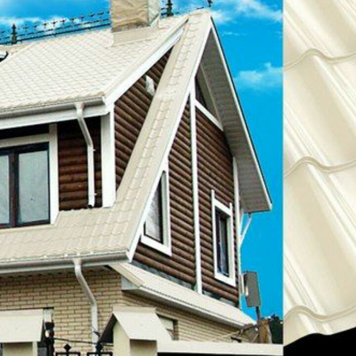 Металочерепиця Німеччина 0,5 мм 9003, ArcelorMittall. - Зображення 4