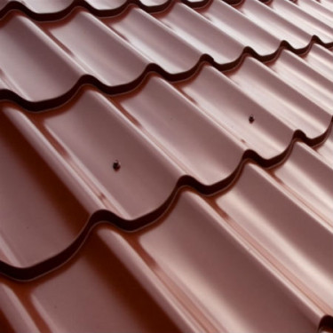 Металочерепиця KapitelSteel RAL 8017 PE 0,5 мм (Бельгія) з доставкою в Дніпр. - Зображення 2