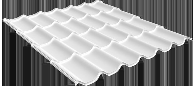 Преміум.металочерепиця Арсенал 0,5 мм, RAL 9003 білий - Зображення 3