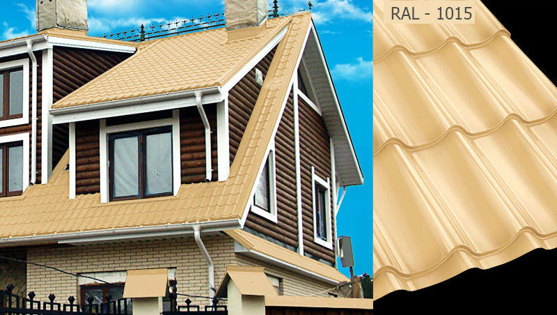 Преміум.металочерепиця Арсенал 0,5 мм, RAL 9003 білий - Зображення 4