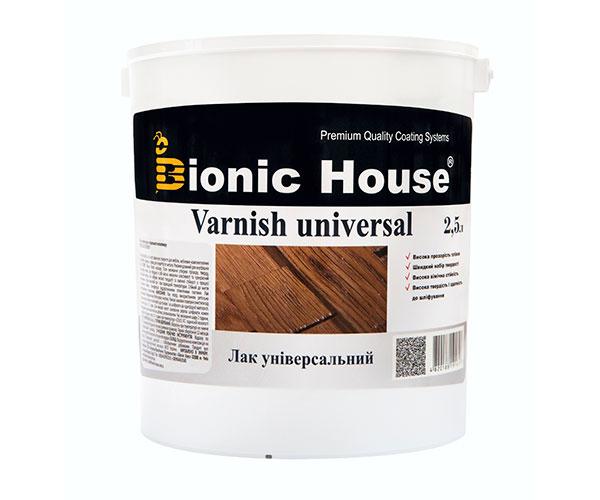 Лак для дерева універсальний Bionic-House 2,5 л Безбарвний Матовий