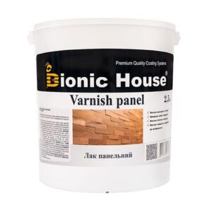 Лак для дерева панельний Bionic-House 2,5 л Безбарвний Матовий