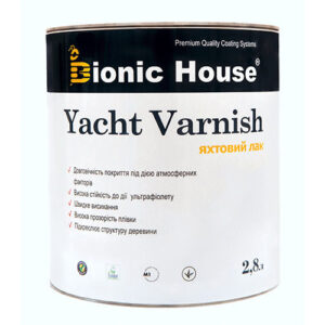 Яхтний лак Bionic-House 2,8 л Безбарвний