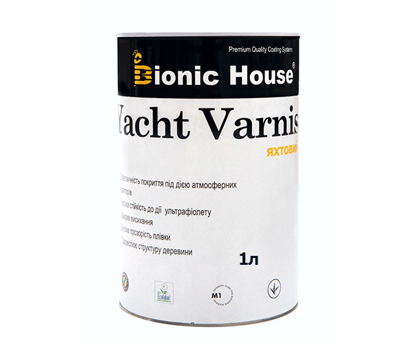 Яхтний лак Bionic-House 1 л Безбарвний