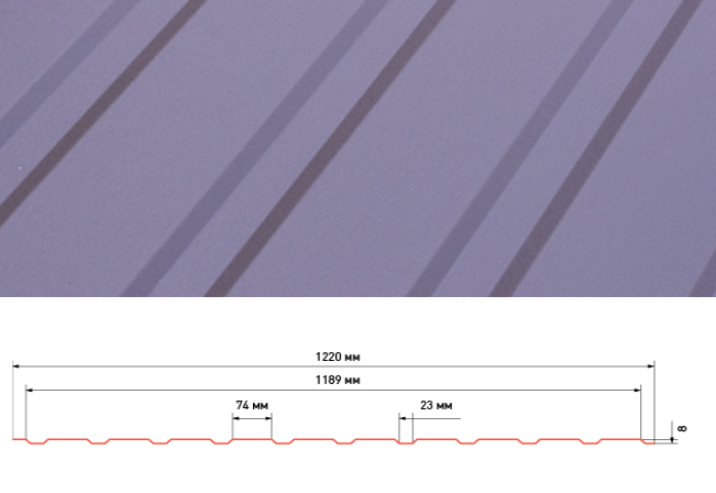 Профнактил двосторонній matt T8 0,5 мм, RAL 6020.8017.8019.7024 - Зображення 5
