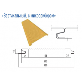 Металосайдинг "Дошка 175 мм) з мікрорибером" Китай 0,5 RAL 9005 MAT - Зображення 2