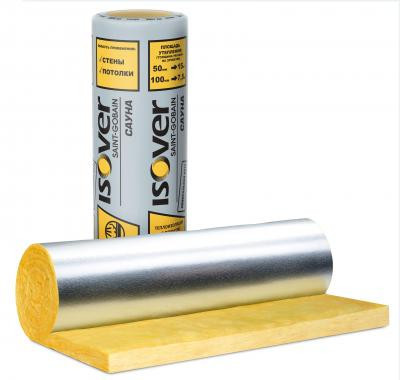 Фольгований утеплювач мінеральна вата ISOVER (ІЗОВЕР) САУНА 50 мм (15 м2/кпк) - Зображення 2
