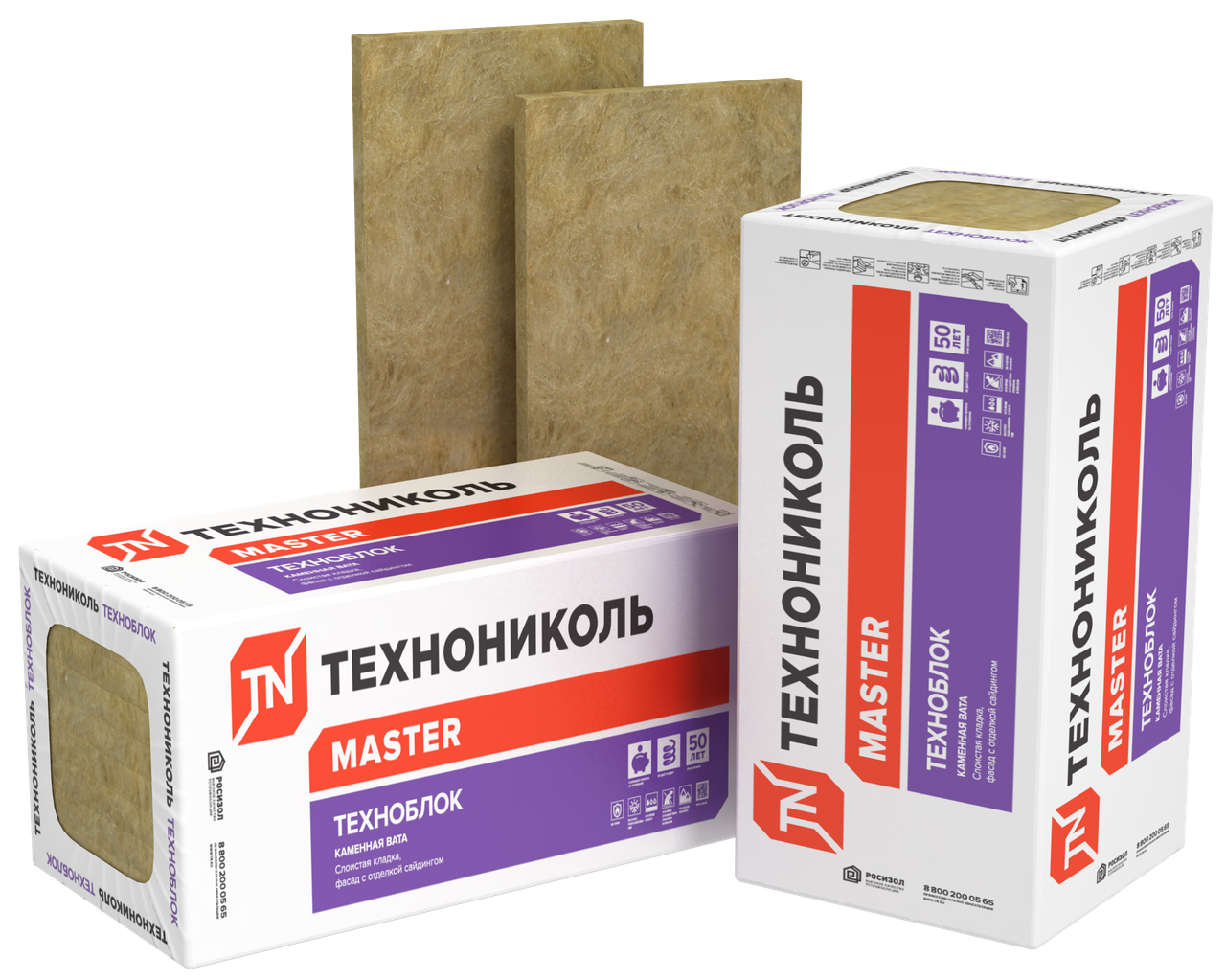 Базальтовий утеплювач ⁇ Техноблок Стандарт ⁇ 100 мм ⁇ 2.88 м2/упк ⁇ Sweetondale ⁇ Техноніколь - Зображення 5