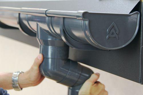 Жолоб водостічний ProAQUA Ø 150 мм, 3 метри (Система 150/110 мм) - Зображення 8