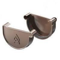 Торцевий кронштейн жолоба ProAQUA Ø 150 мм коричневий - Зображення 6