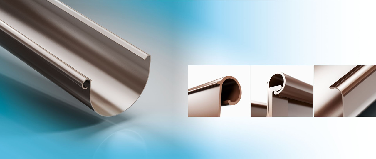 Жолоб водостічний ProAQUA Ø 150 мм, 3 метри (Система 150/110 мм) - Зображення 7