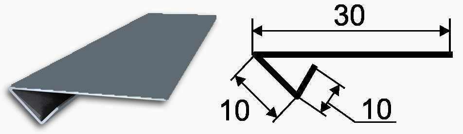 Металевий сайдинг Термастил, дошка RAL 9006 металік 0,45 мм China - Зображення 9