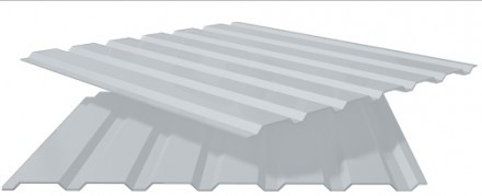 Профнастил ПС-20 RAL 9006 ⁇ PE ⁇ 0.4 ⁇ Nippon