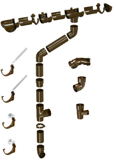 Труба водостічна 80 мм Devorex Classic 120 / 80 - Зображення 3