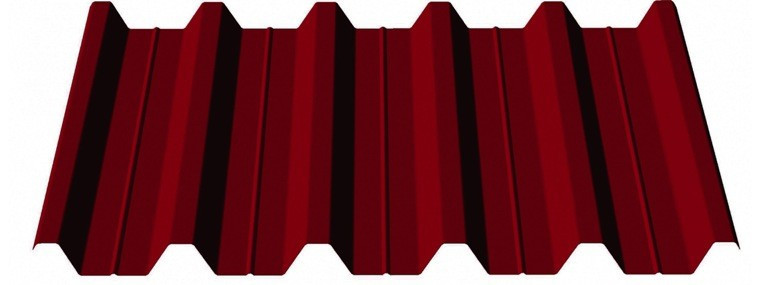 Профнастил • ПК-35 • мат RAL 8017 Корея 0,45 мм - Зображення 4