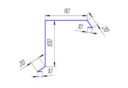 Вітрозахисна планка для металочерепиці (тип 2) — 0,47 мм Італія - Зображення 3