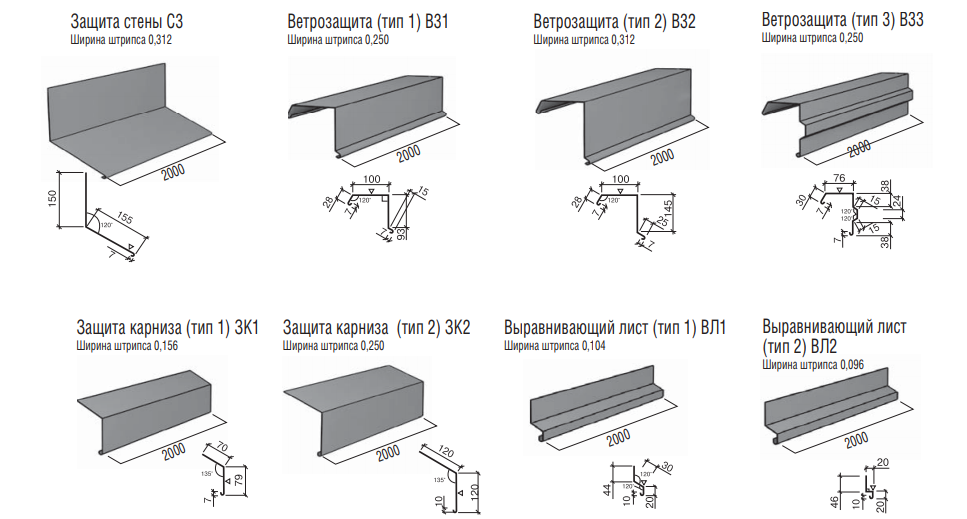 Карнизна планка 0.45 мм Китай рал 8017 РЕ 25 мк. - Зображення 5