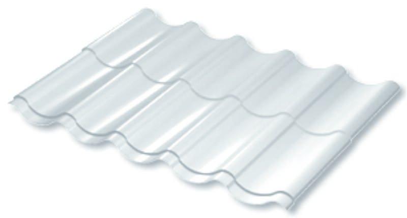 Металочерепиця Німеччина 0,5 мм 9003, ArcelorMittall. - Зображення 3