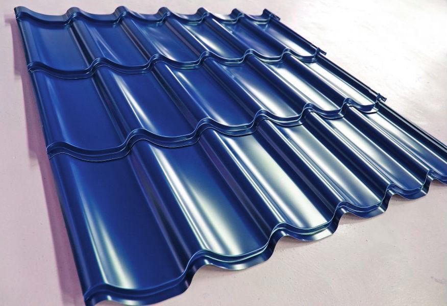 Металочерепиця 0,59 m2 ⁇ Rauni Standart ⁇ Корея 0,45 мм RAL 6005 ⁇ розмір аркуша 1180 мм * 500 мм ⁇ - Зображення 7