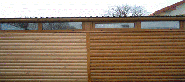 Металосайдинг Блок-хаус марокканський горіх Printech 0,4 мм Термастил Китай - Зображення 10