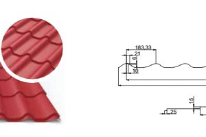 Металочерепиця "Арсенал 0.4 мм", полімерне покриття глянець Китай