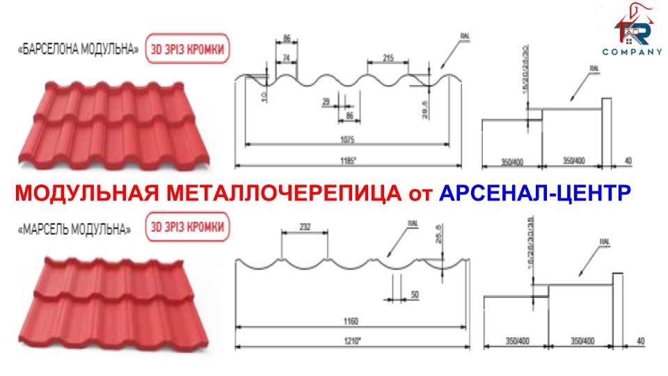 Металочерепиця Арсенал РЕМА 8017 коричневий 0,5 мм.Преміум. - Зображення 10
