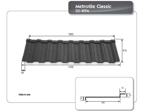 Композитна металочерепиця - Metrotile CLASSIC (1330 мм х 410 мм) Бельгія - Зображення 8