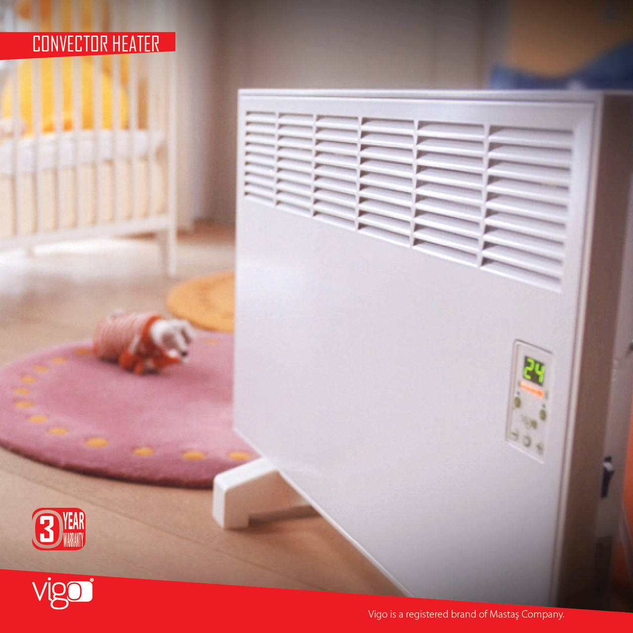 Конвектор MASTAS Vigo E25 - 2500W - Зображення 5