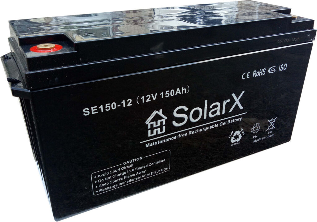 Гелевий акумулятор SolarX SXG150-12 (12V 150Ah)