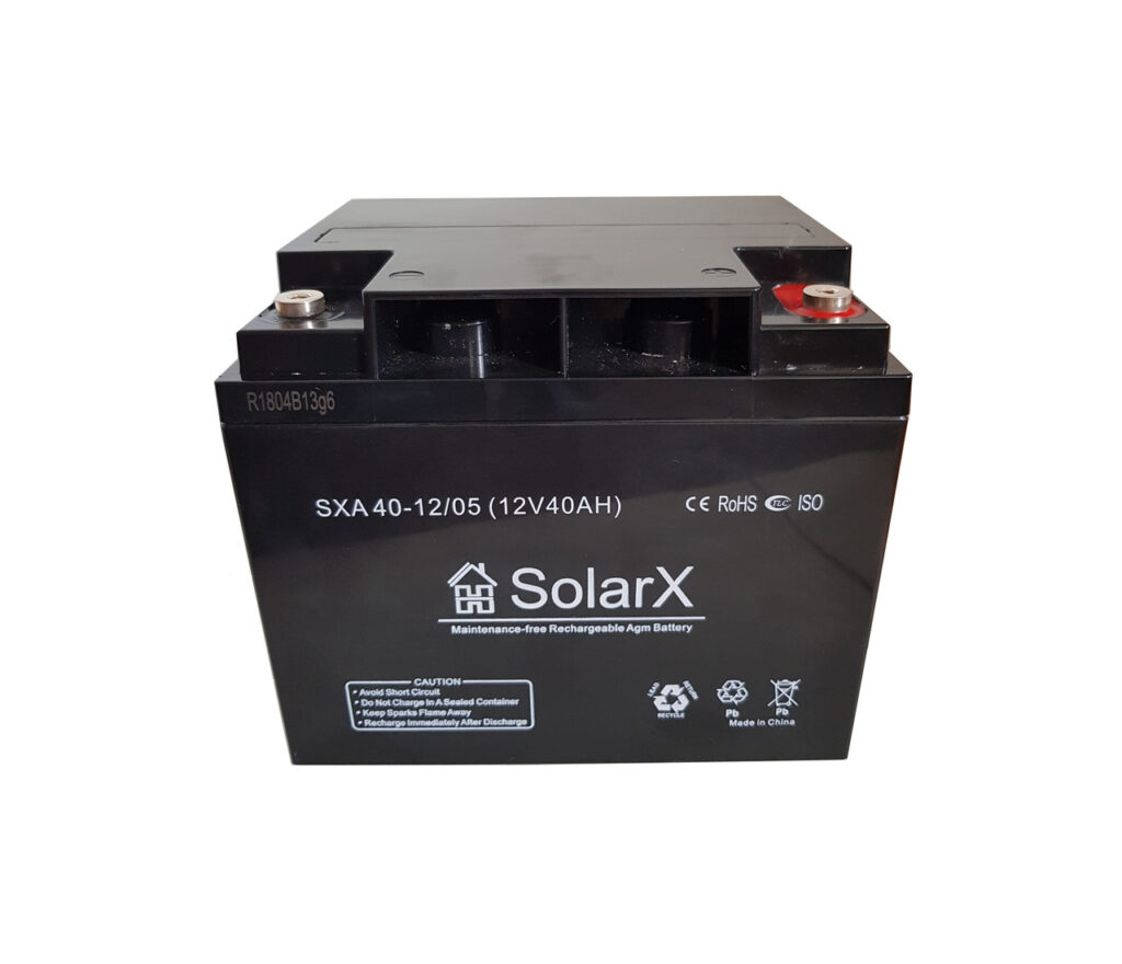 Акумуляторна батарея SolarX SXA 40-12 (12V 40Ah)