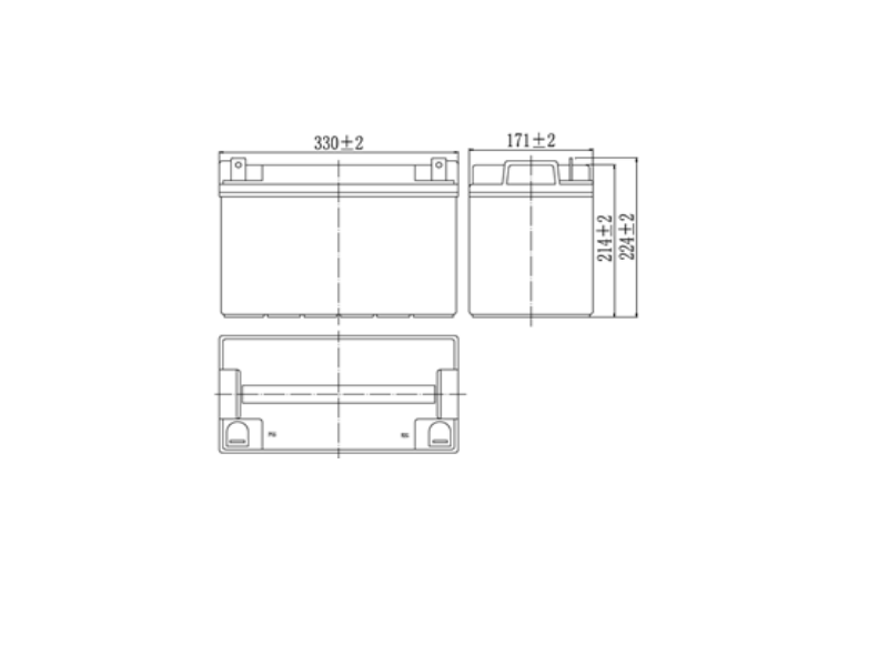 Акумуляторна батарея SolarX SXA 100-12 (12V 100Ah) - Зображення 3