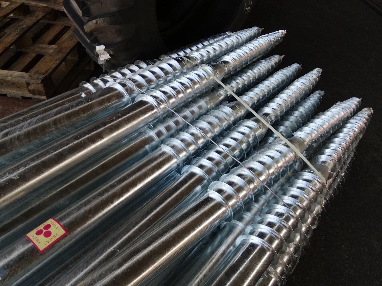 Геошуруп FH 76x3.0 x 2000 мм Т1050 мм гарячеоцинкований - Зображення 3