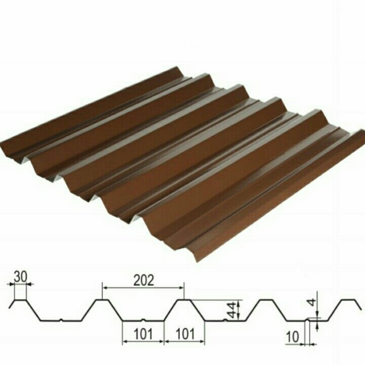 Профнактил НС-44 ⁇ RAL 3011 ⁇ PE 0.45 мм ⁇ SeahSteel ⁇ Південна Корея ⁇ - Зображення 9