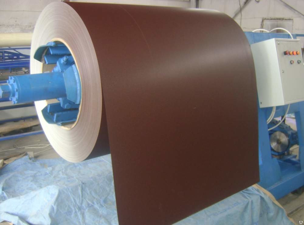 Сталь 0,5 мм листова PE ⁇ MittalSteel (Польща) RAL 8017 - Зображення 4