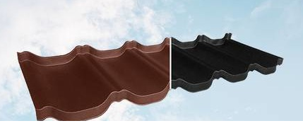 Металочерепиця MAXIMA 0,45 мм * лист (1195 мм х 2250) 2,689 м кв PEMA RAL 3005 - Зображення 3