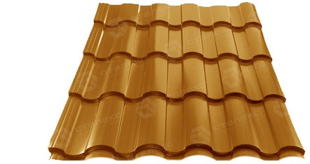 Металочерепиця ⁇ VALENCIATM ⁇ 0,45 мм PEMA RAL 7024 Італія - Зображення 5