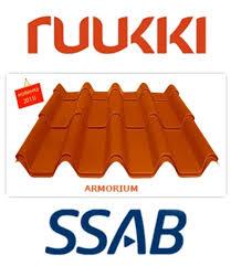 Металочерепиця Ruukki Armorium Rough Matt RR 887, Ruukki 30 - Зображення 4