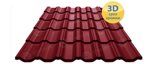 Металочерепиця RAL 8004 MAXIMA 0,45 мм PEMA — Optima Steel - Зображення 5