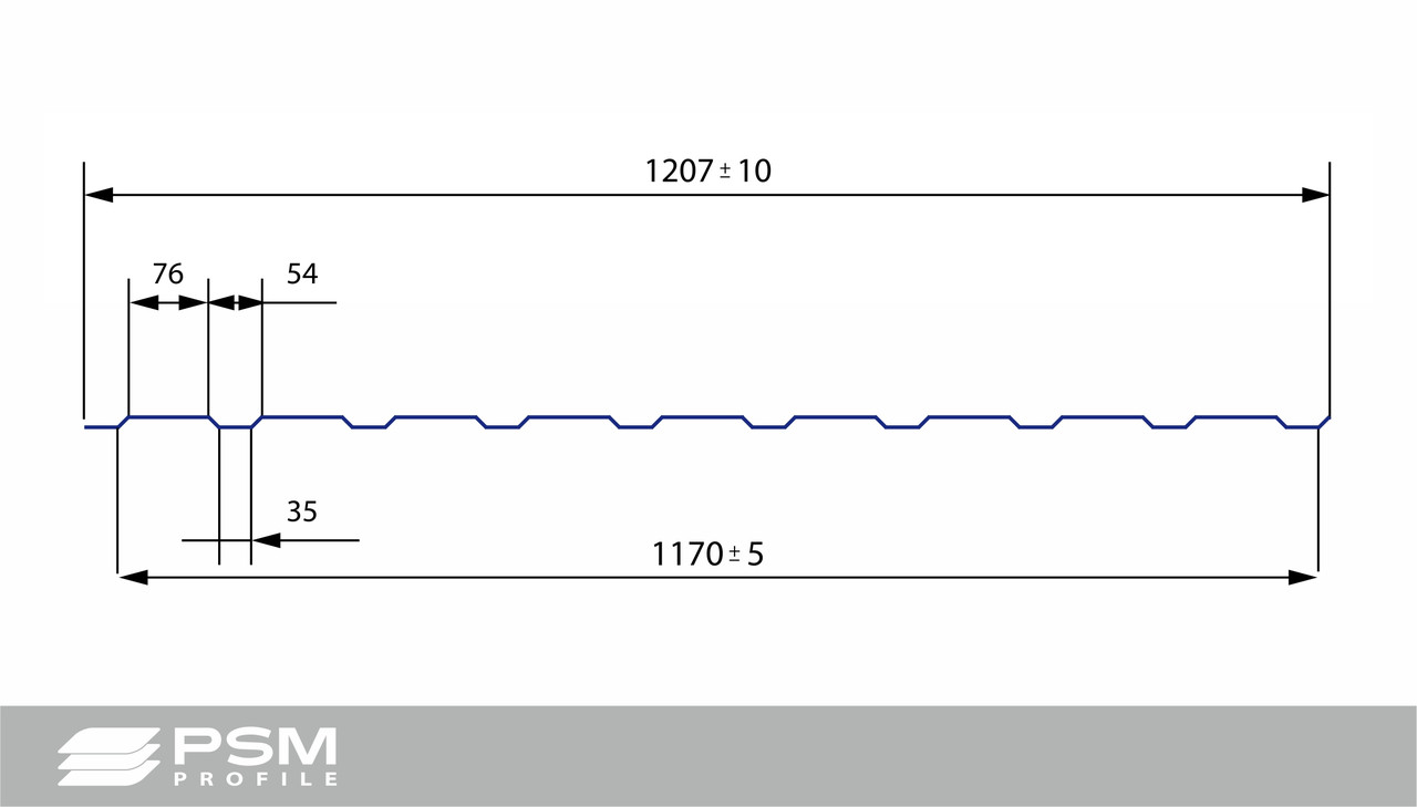 Профнастил ПСМ профіль С - 8 RAL 6005 глянець 0,45 мм. - Зображення 2