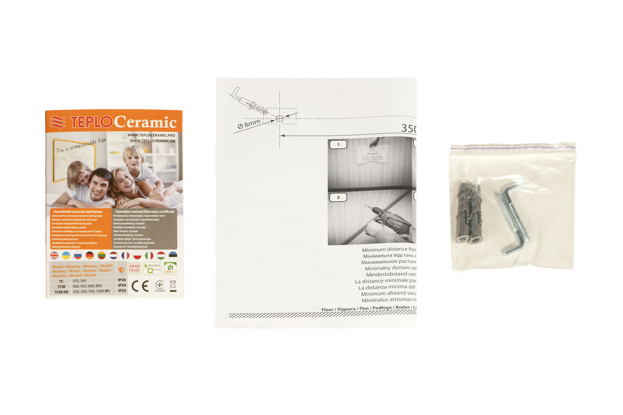 Керамічний обігрівач Teploceramic TC 395 білий - Зображення 5