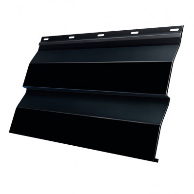 Металосайдинг 0.5 мм кораблева дошка ІТАЛІЯ pema 9005 - Зображення 3