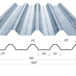 Профнактил несе ПС 60 1 мм оцинкований Україна