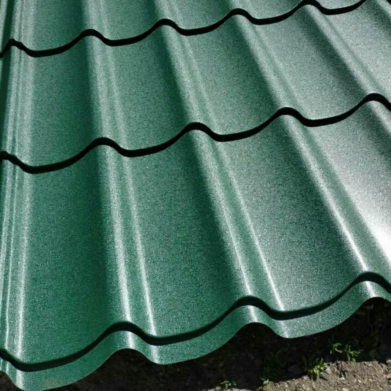 Металочерепиця MAT 0,45 "Rauni Premium" RAL 6005 (зелена) - Зображення 2