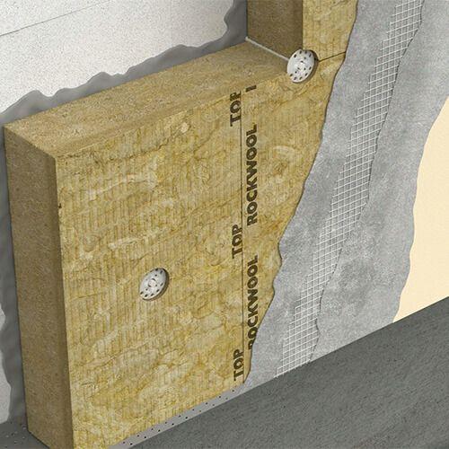 Мінеральна вата Rockwool Frontrock max E 1000*600*80 для штукатурних фасадів - Зображення 2