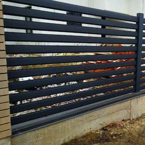 Забір "EVOMET" — РАНЧО RAL 8017 (Коричневий — однобічне заповнення) - Зображення 5